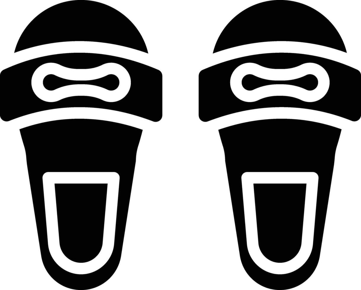 Slippers Glyph Icon vector