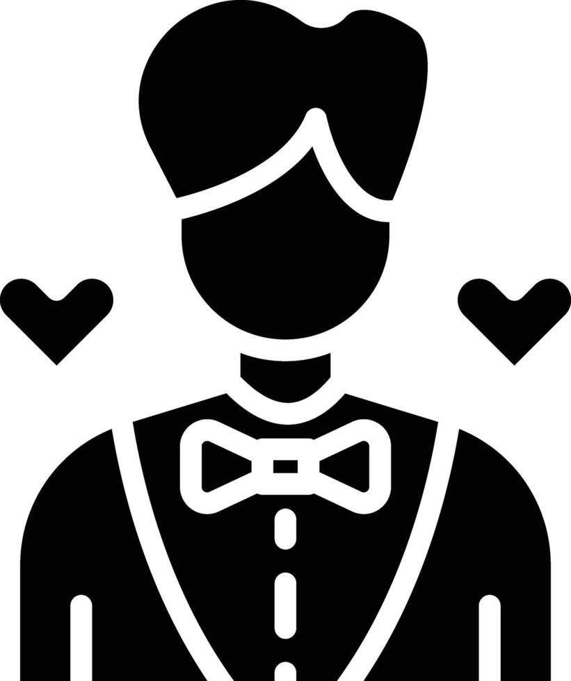 Groom Glyph Icon vector