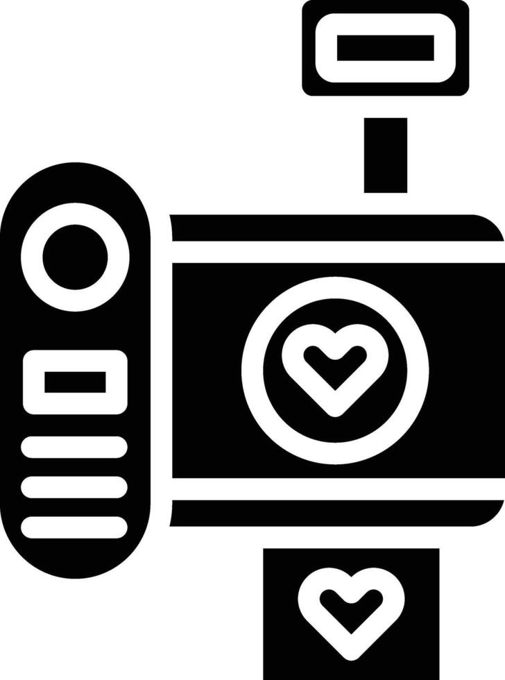 Camera Glyph Icon vector