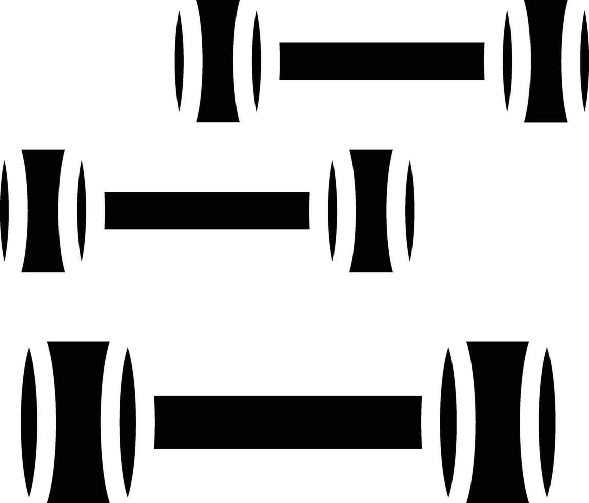 Dumbbel Glyph Icon vector