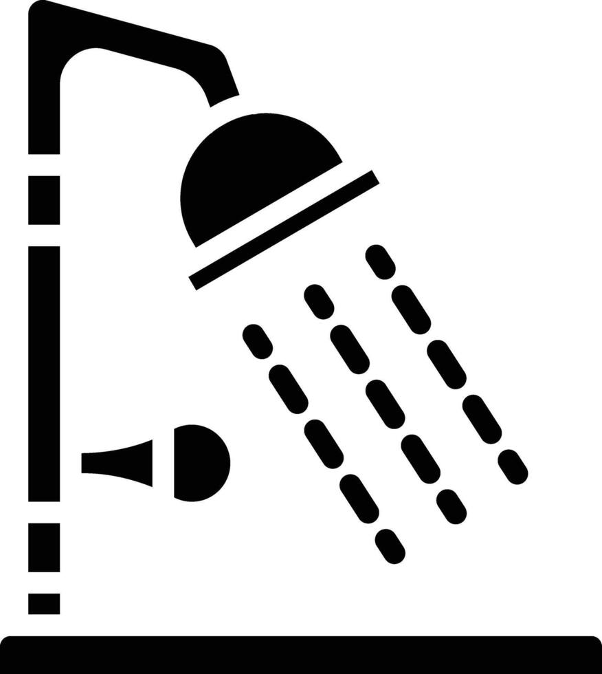 Shower Glyph Icon vector