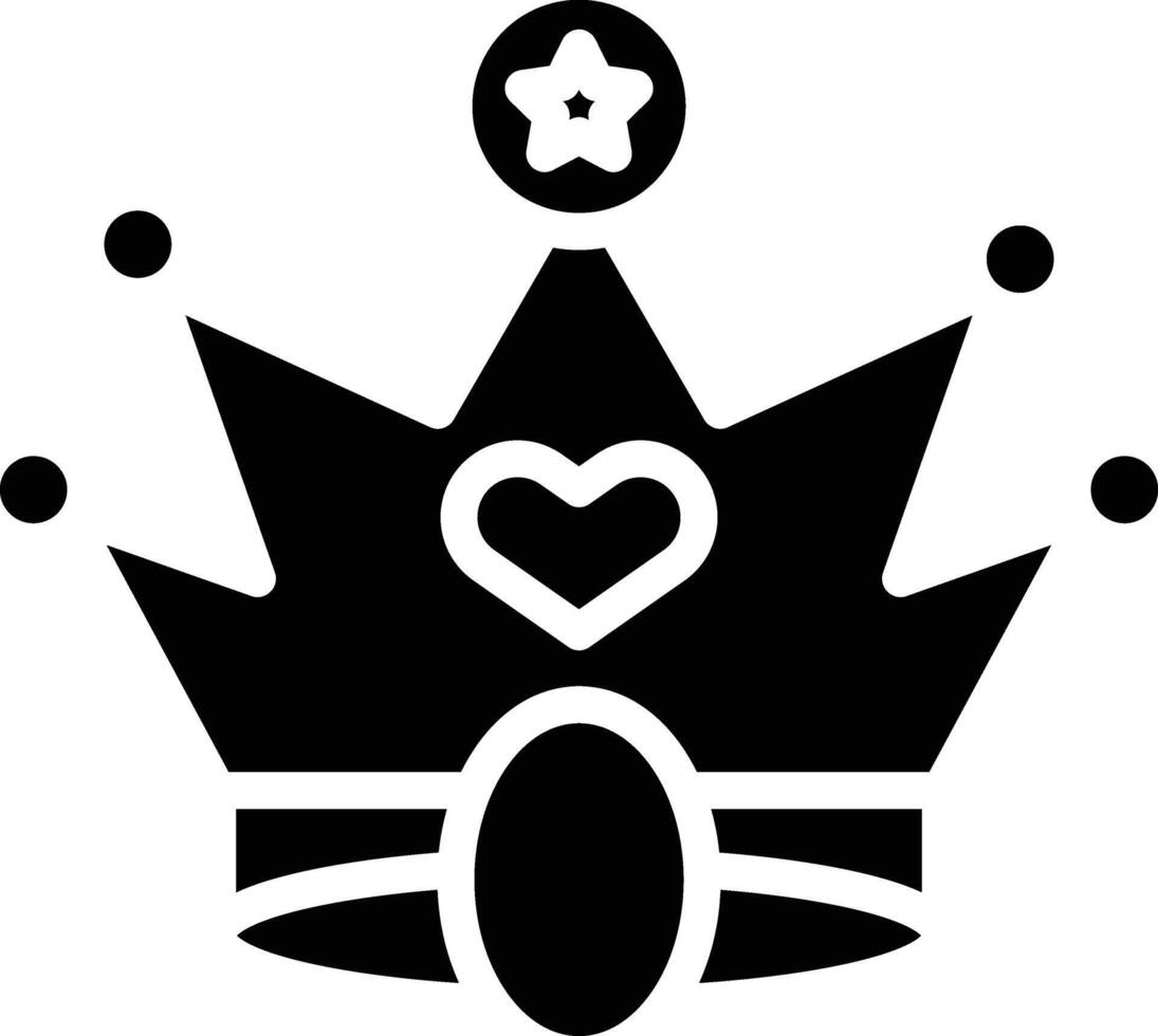 Crown Glyph Icon vector