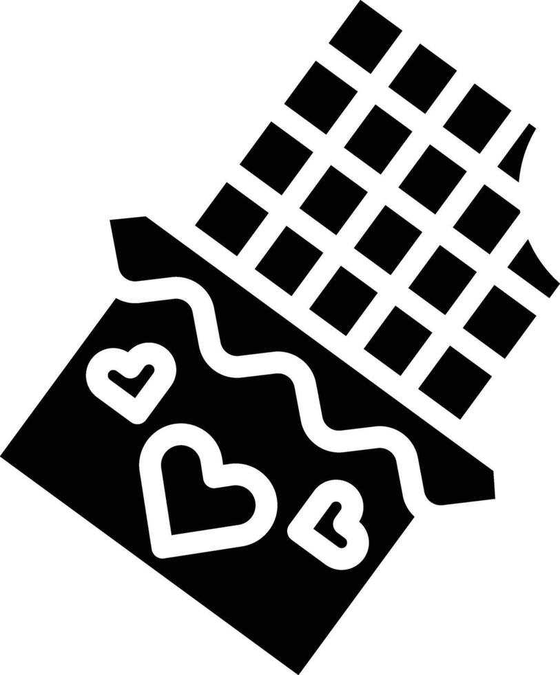 Chocolate Glyph Icon vector