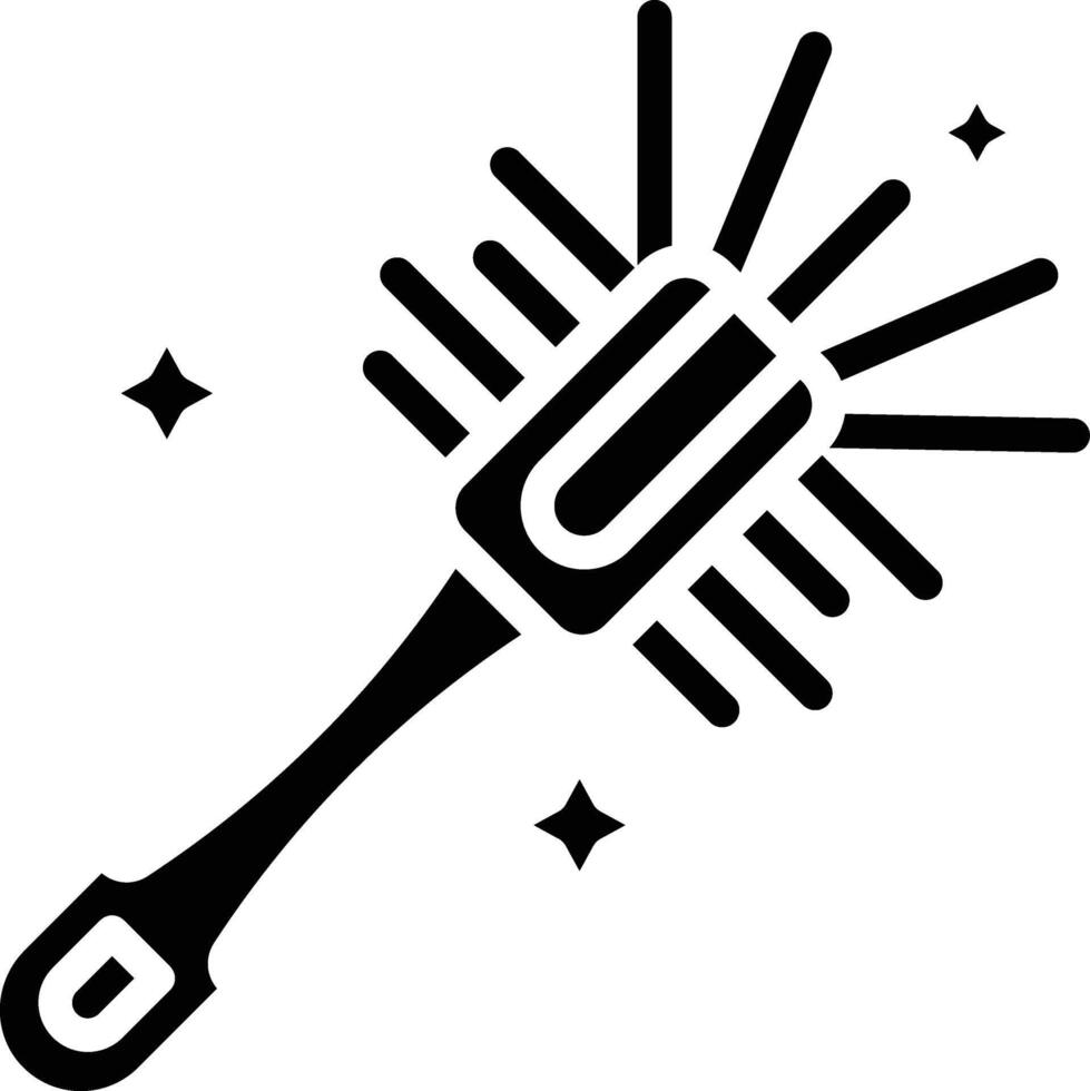 Toilet Brush Glyph Icon vector