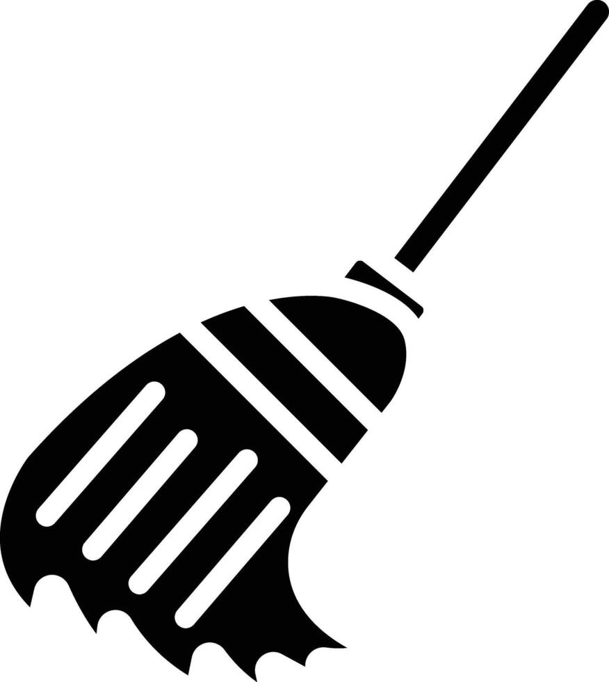 Broom Glyph Icon vector