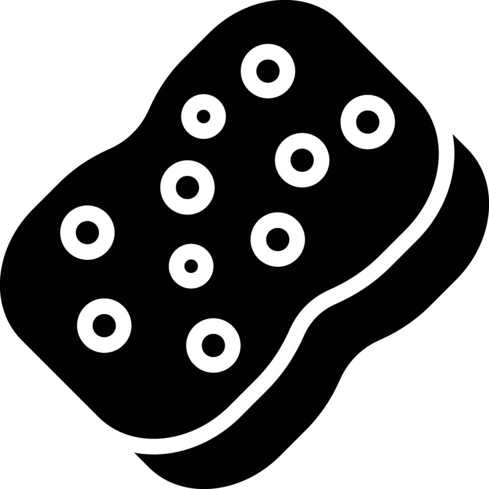 Sponge Glyph Icon vector