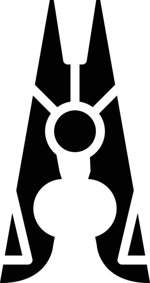 Clothes Pin Glyph Icon vector