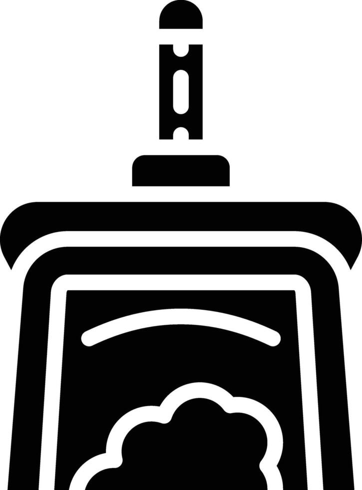 Dust Pan Glyph Icon vector