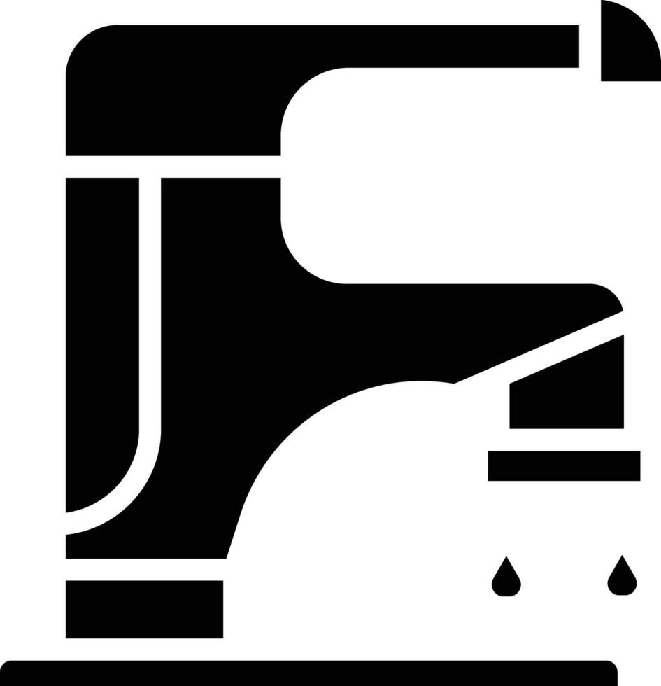 Faucet Glyph Icon vector