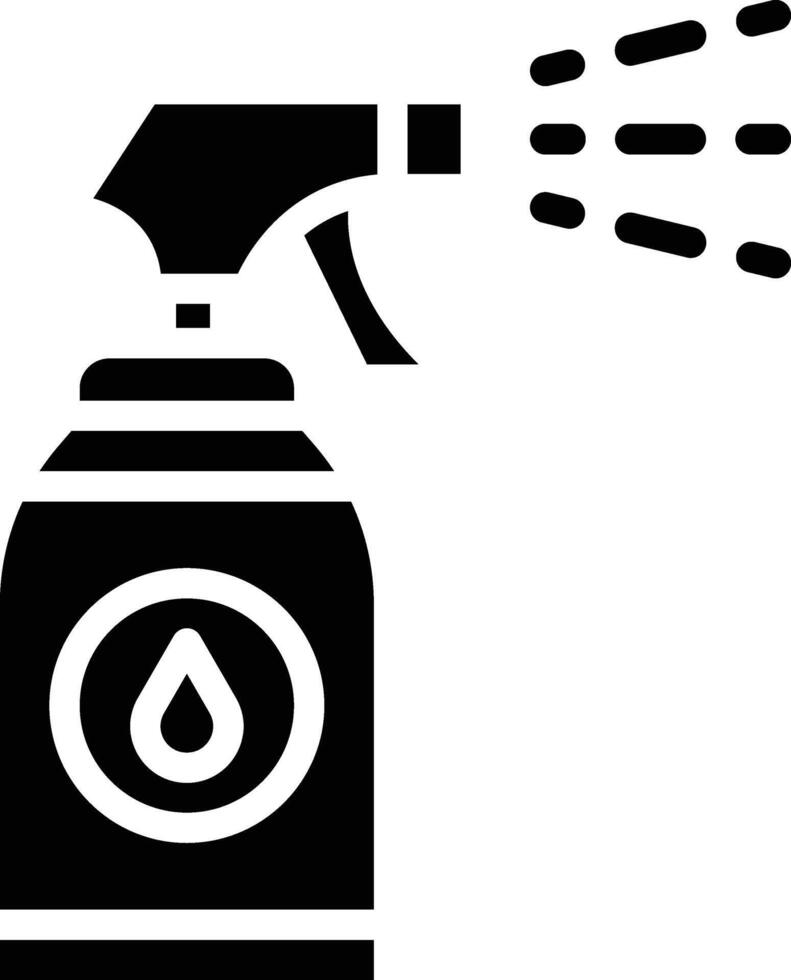 Sparay Bottle Glyph Icon vector