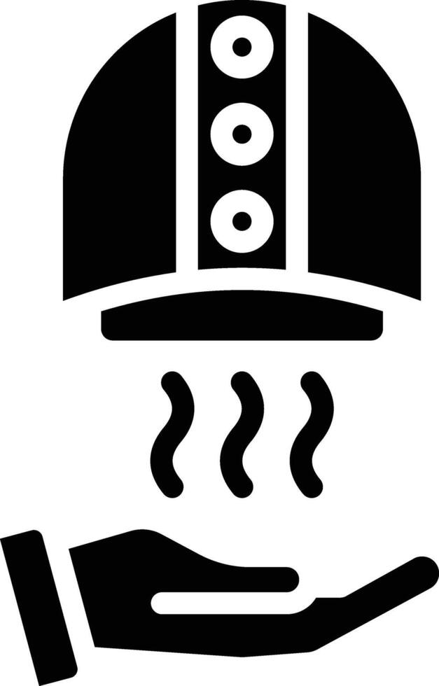 Hand Dryer Glyph Icon vector