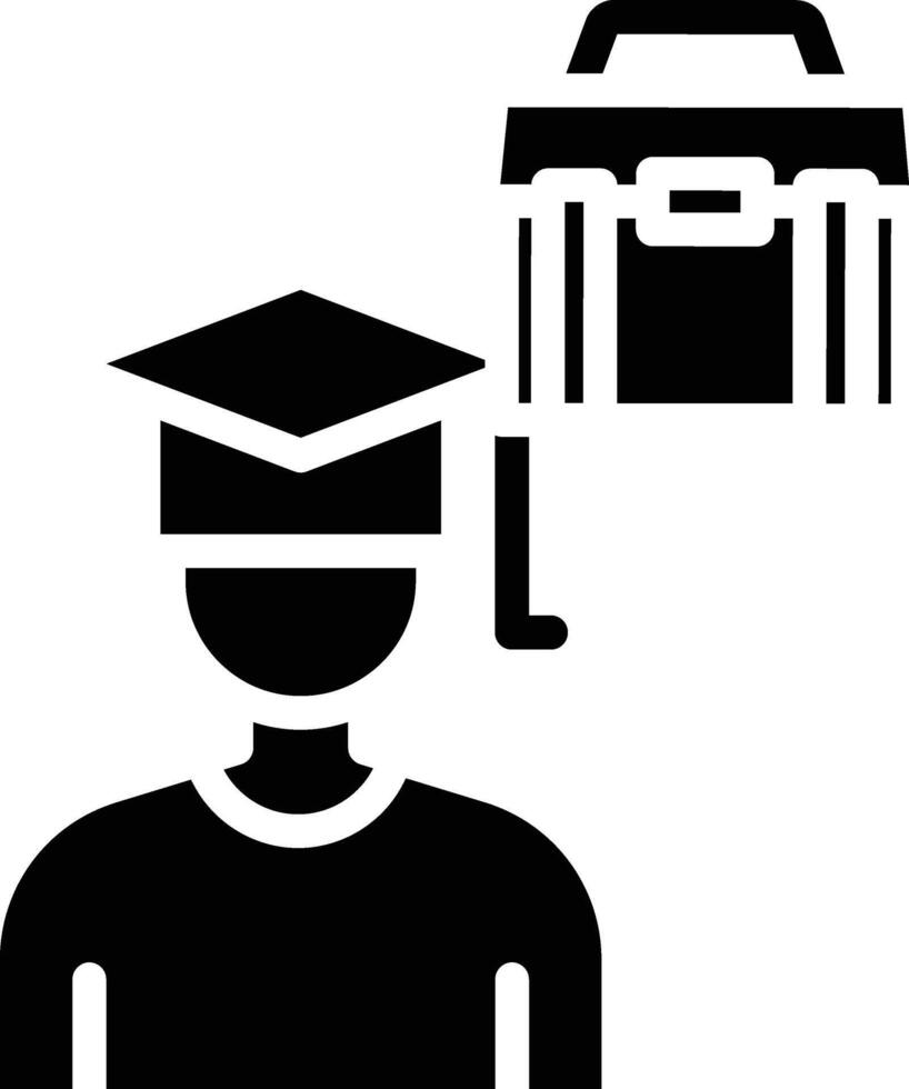 Internship Glyph Icon vector