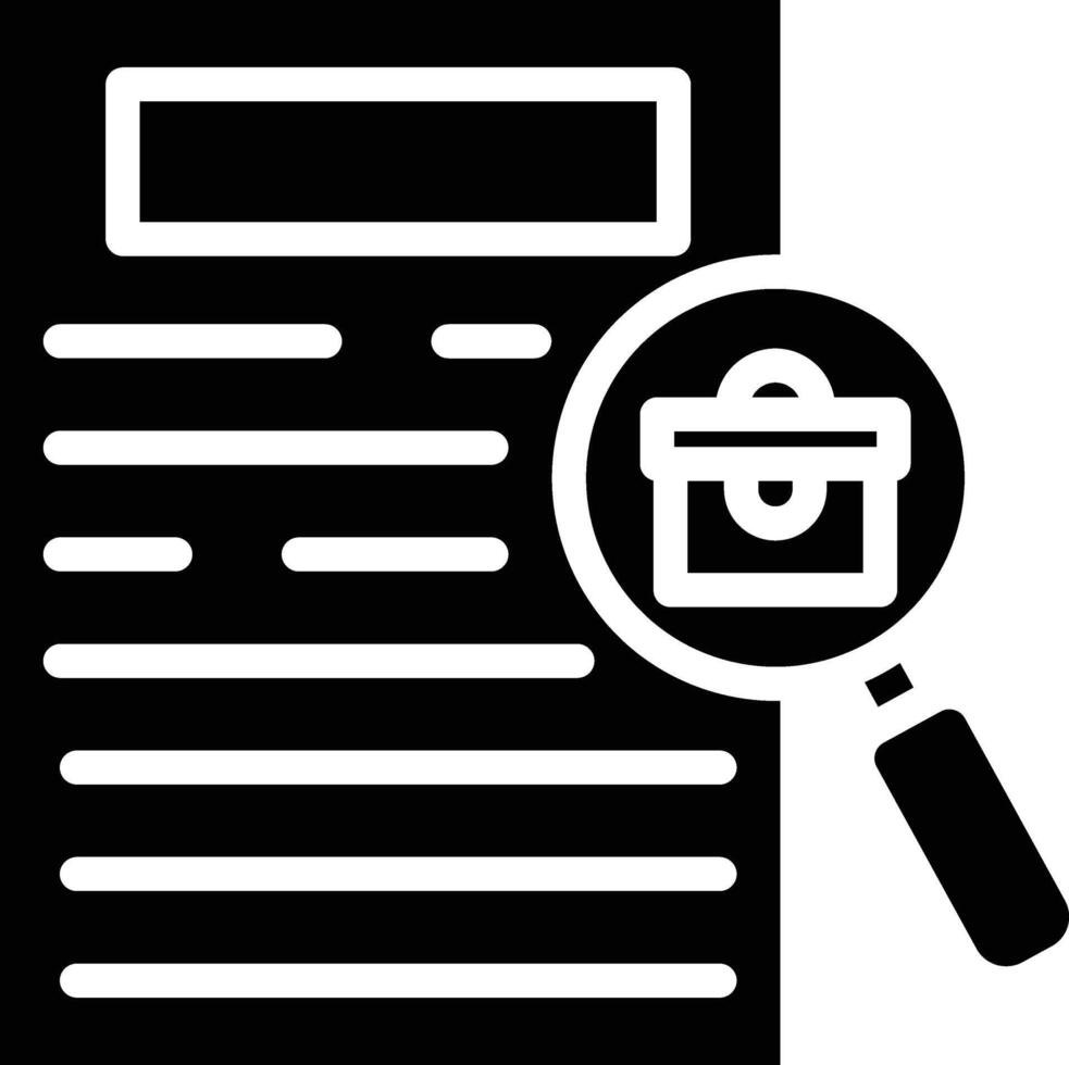 Job Opportunities Glyph Icon vector