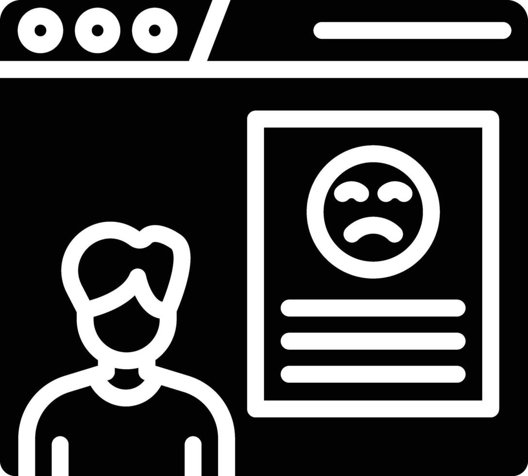 Complaint Glyph Icon vector