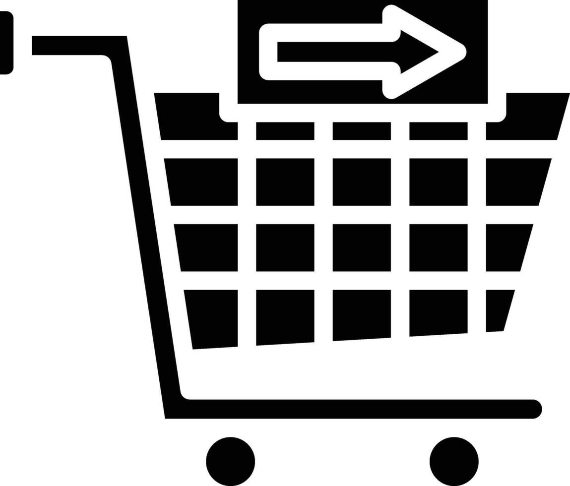 Checkout Glyph Icon vector