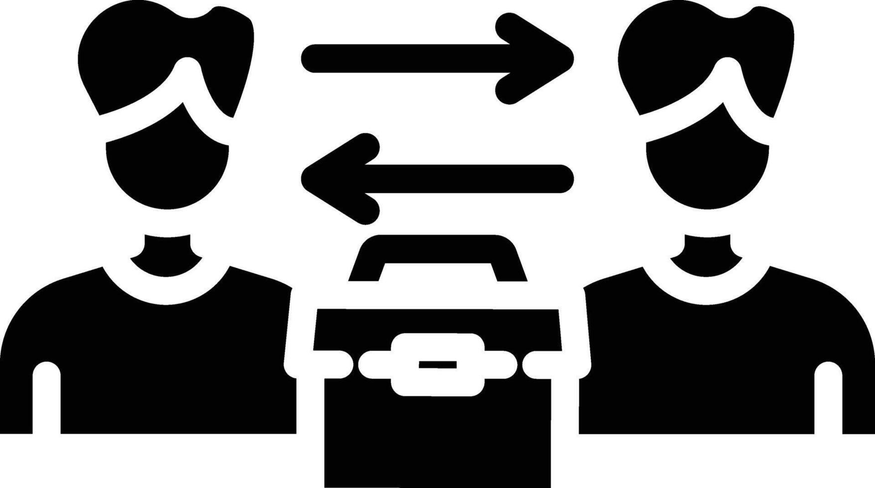 Follow Up Glyph Icon vector