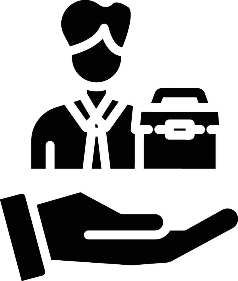 Employment Glyph Icon vector