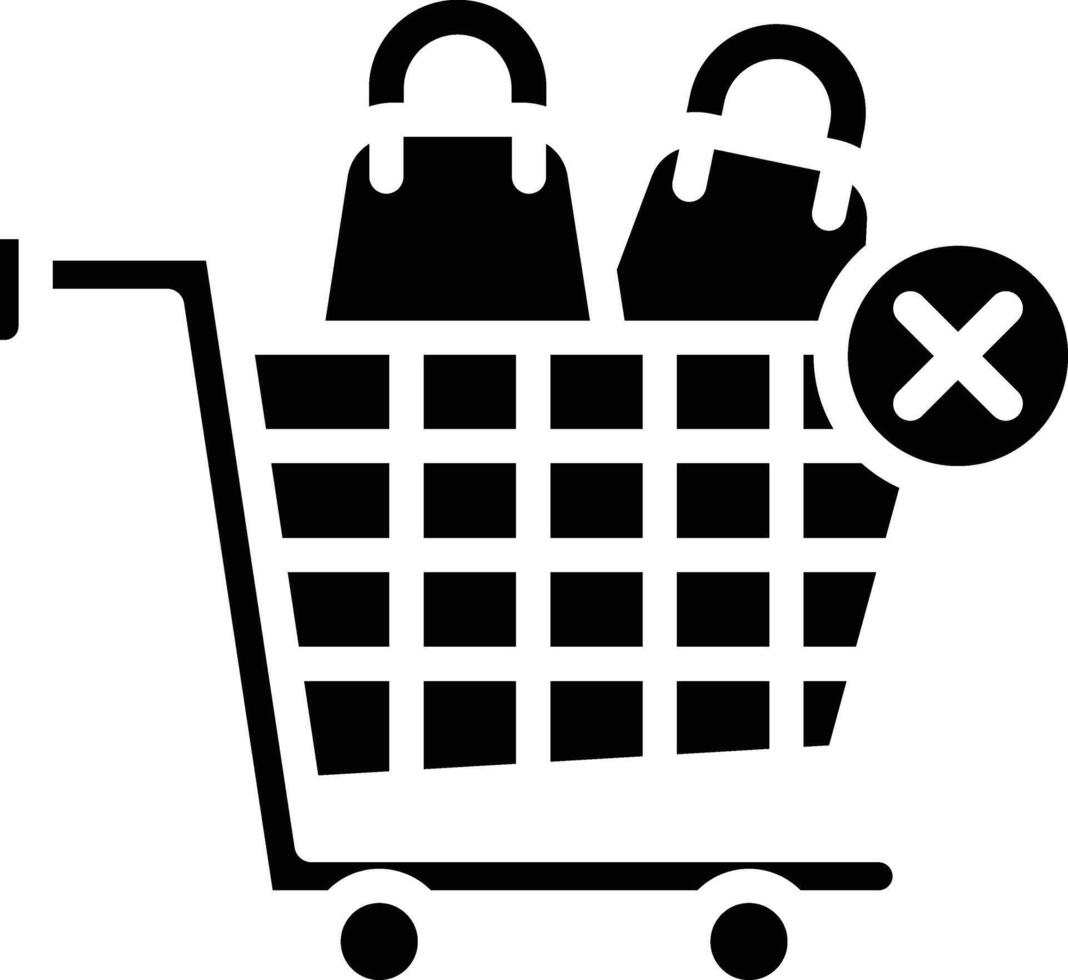 Cancellation Glyph Icon vector