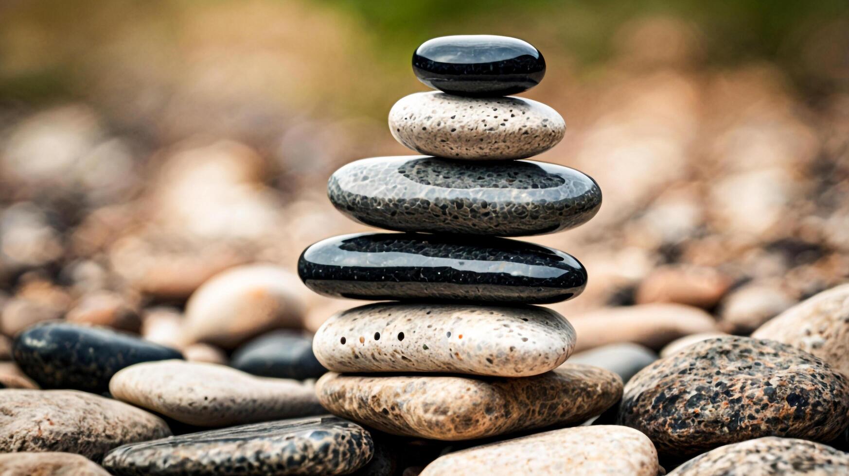 Close Up Shot of Stack of Stones photo