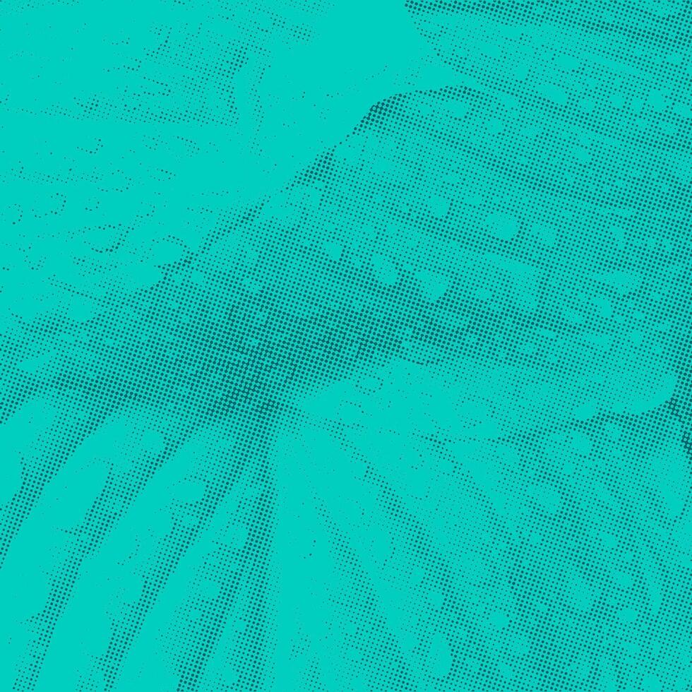 abstract halftone background in turquoise and black tones vector