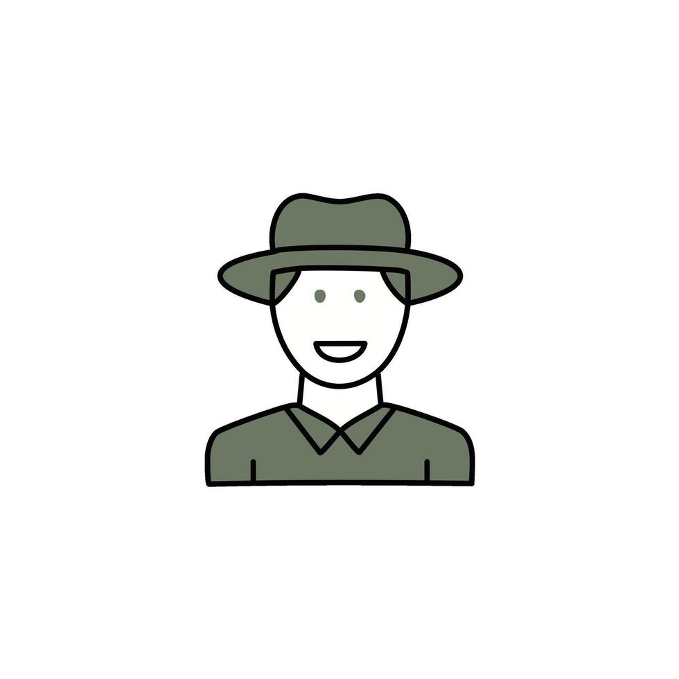 Man flat icon illustration vector