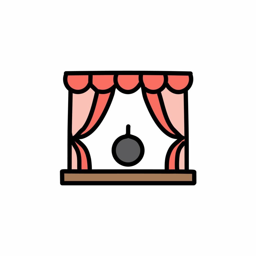 Cinema icon. Flat illustration of cinema icon for web design vector