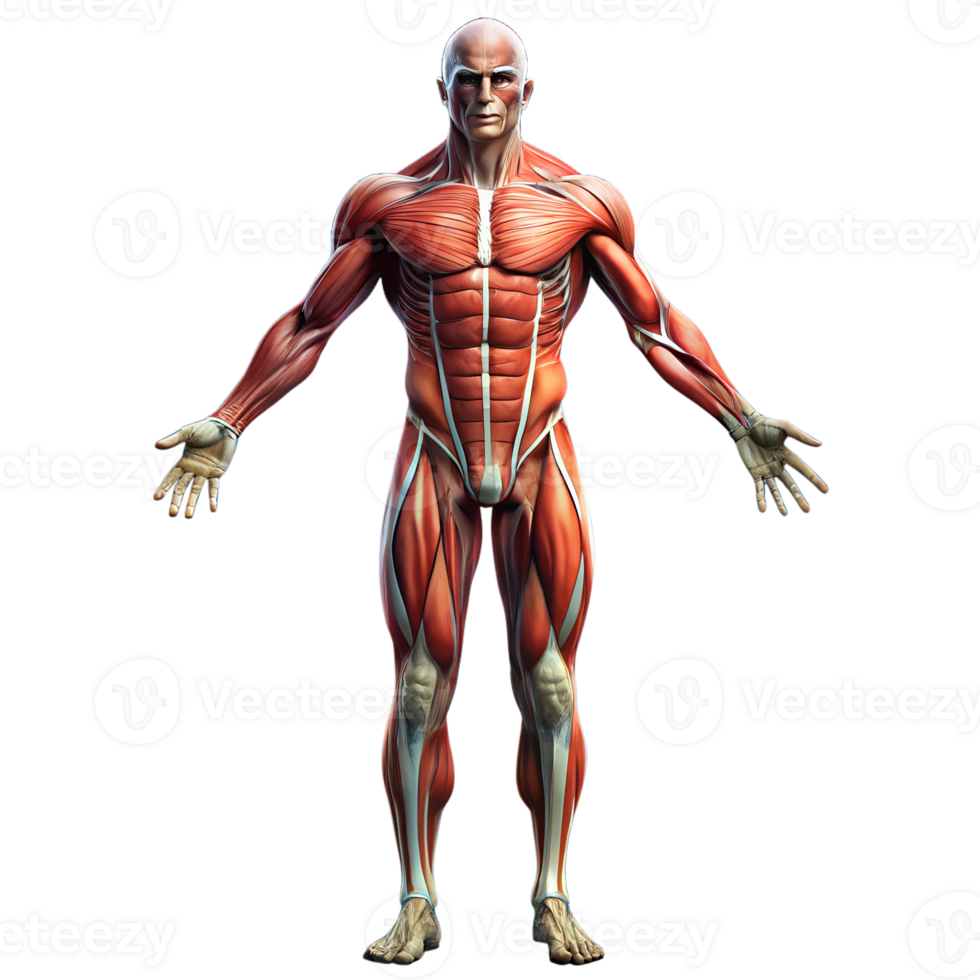 human muscle system png
