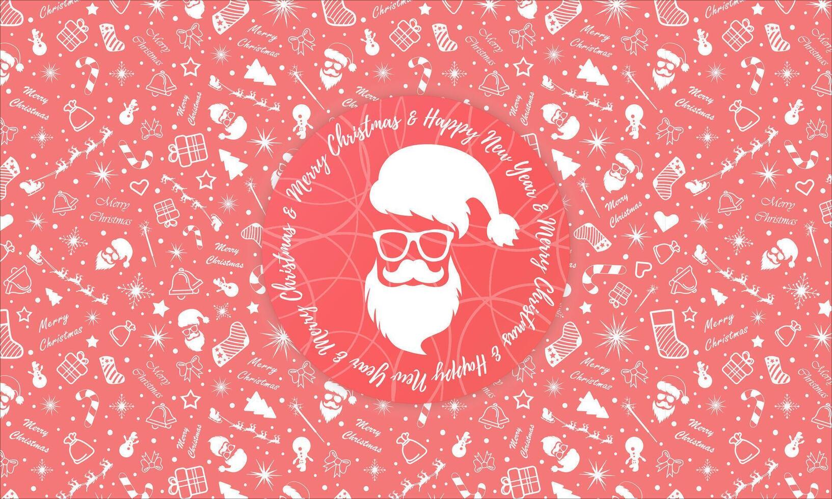 Seamless Christmas pattern. Holiday wallpaper. design illustration vector