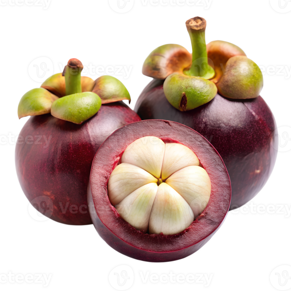 mangosteen isolate on transparency background png