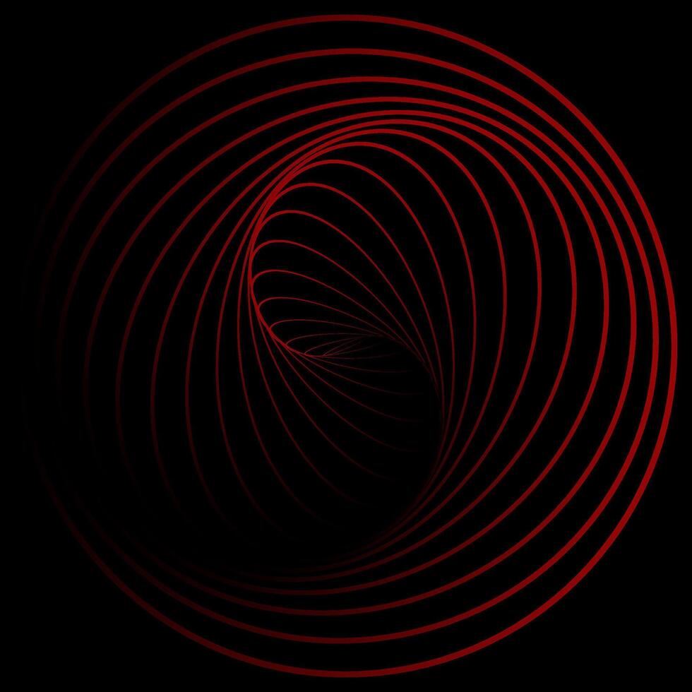 Minimal modern red circle line gradient geometric background. Dynamic shapes composition vector