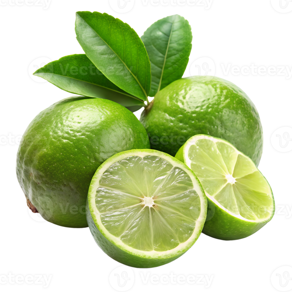 Lime isolate on transparency background png