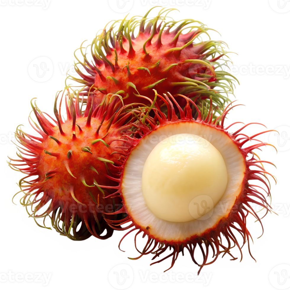 Rambutan isolate on transparency background png