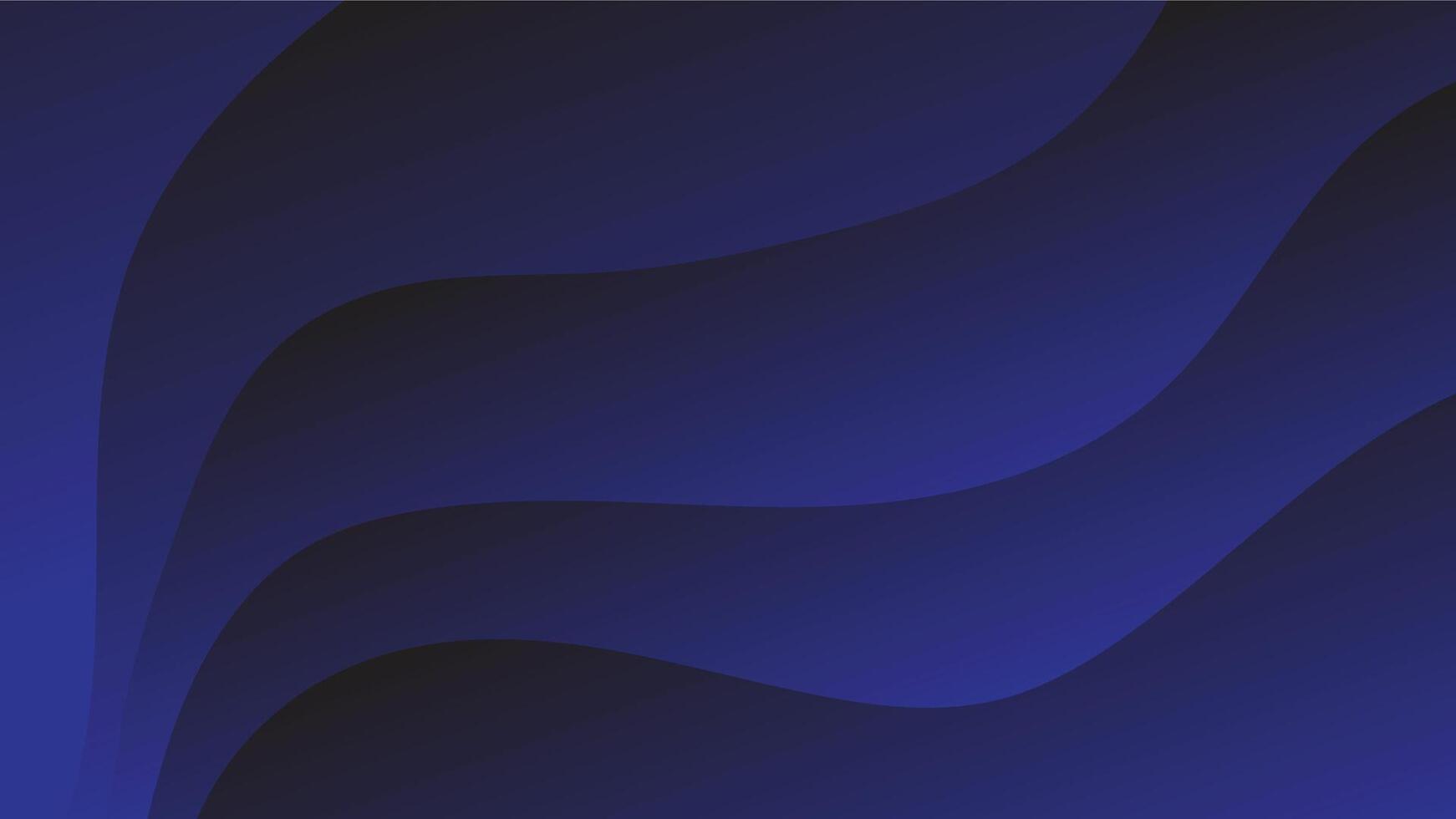 Abstract wavey blue background. Gradient illustration for your design vector