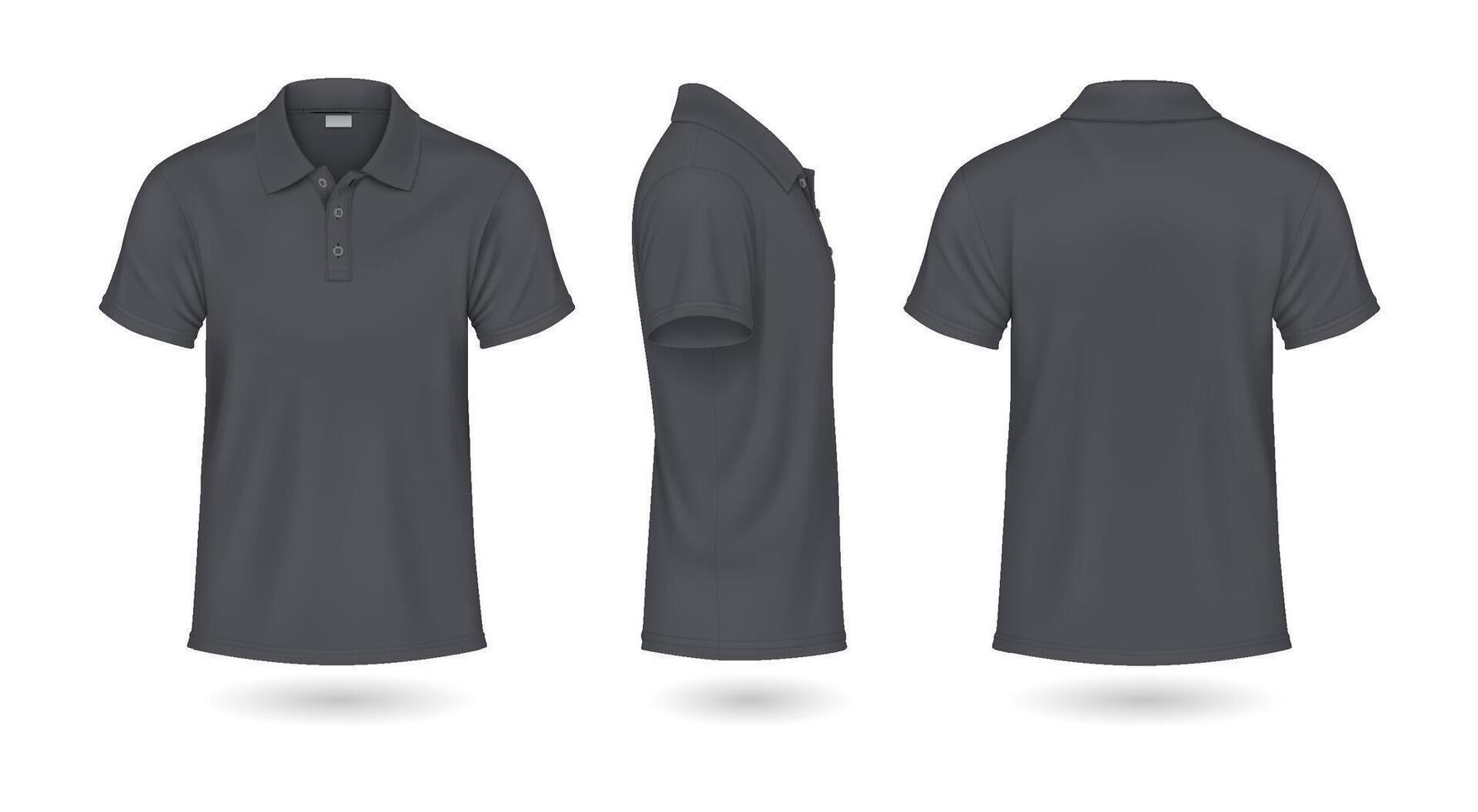 Grey Polo Shirt Vector Art Icons and Graphics for Free Download