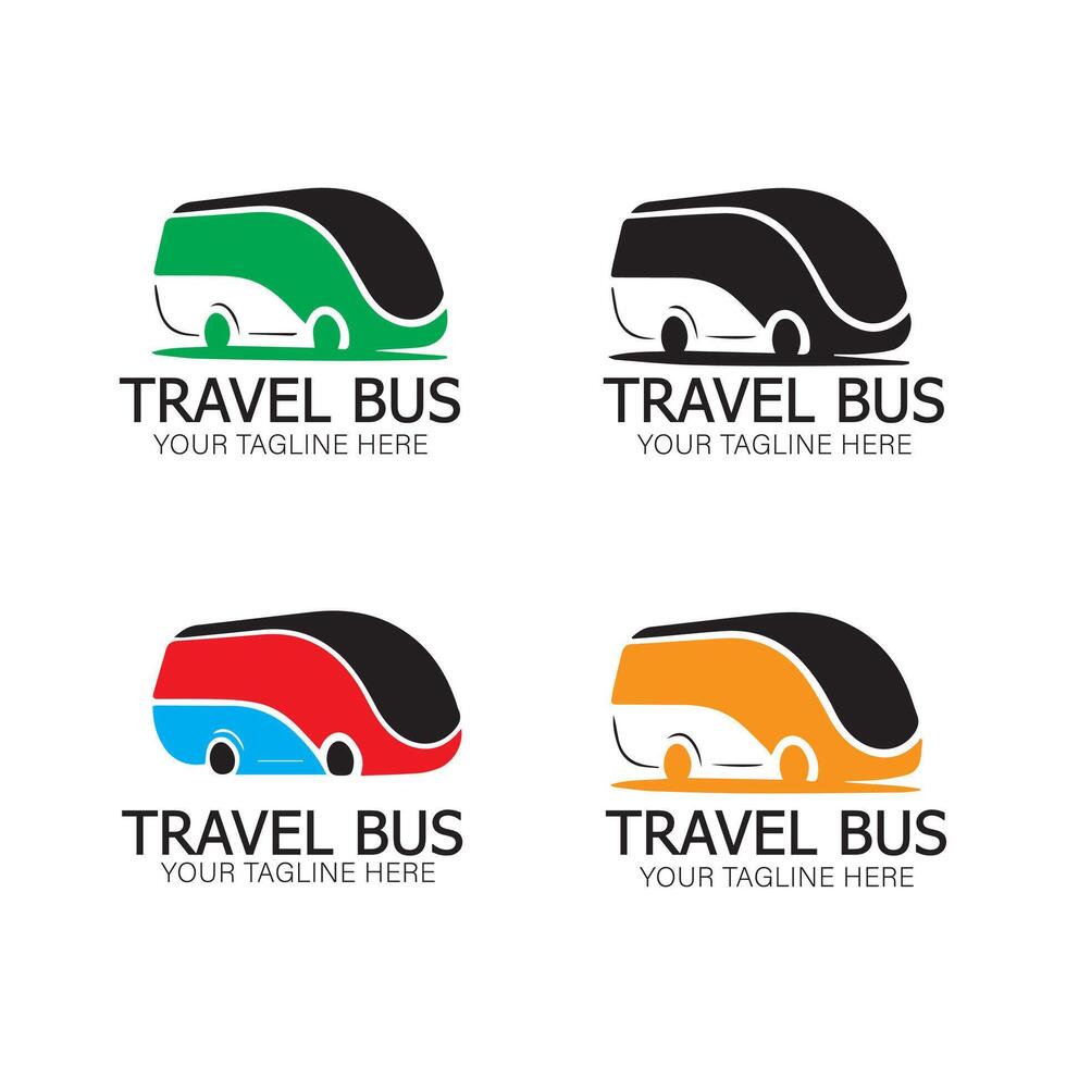 travel bus logo icon design illustration template vector