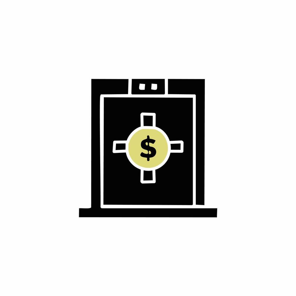 Money box icon design. vector