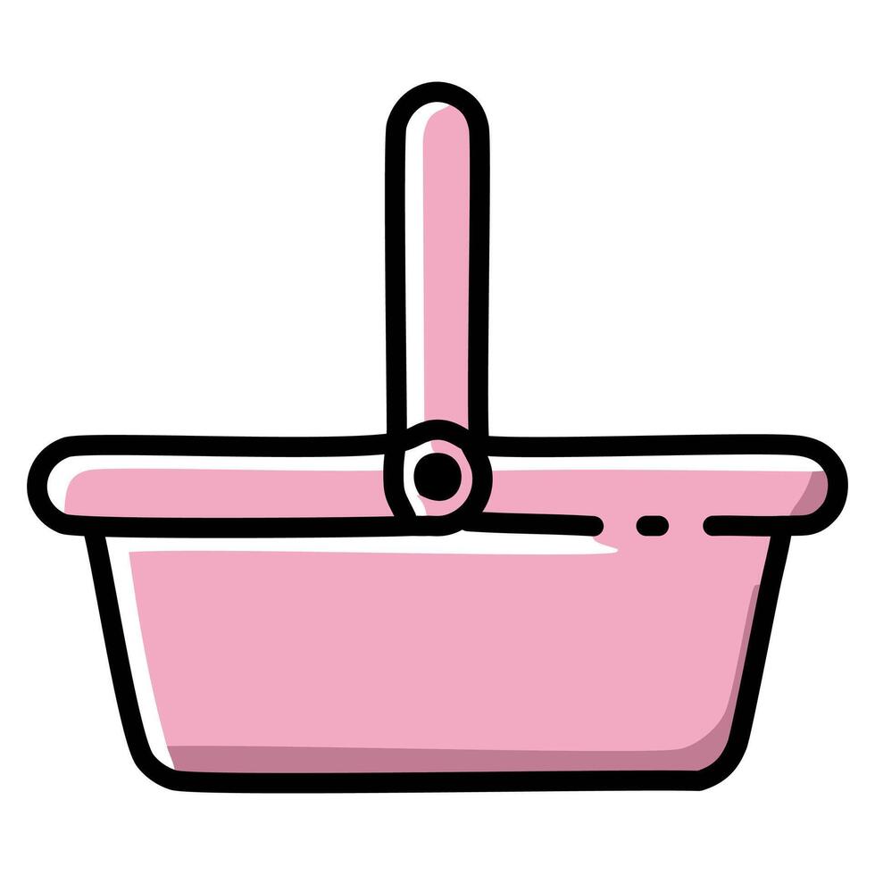 Carrycot color icon illustration. Cradle symbol design. vector