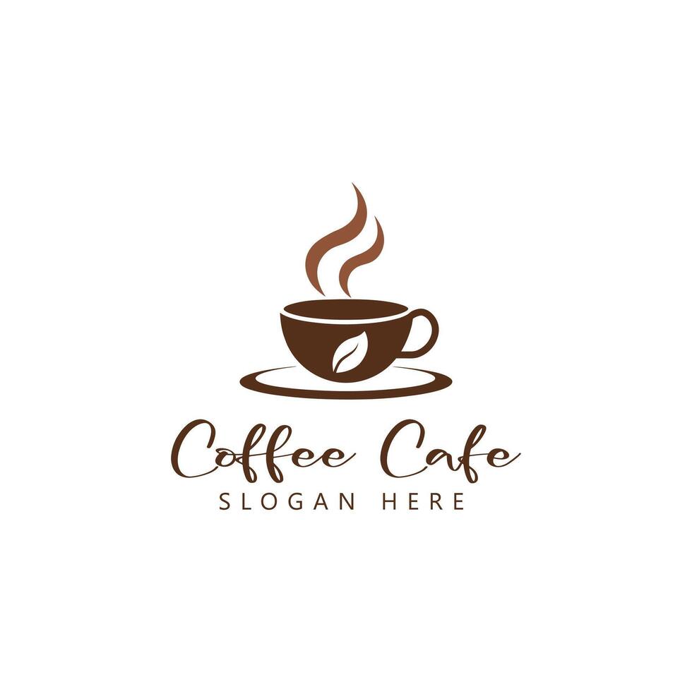 Premium coffee shop logo. vector