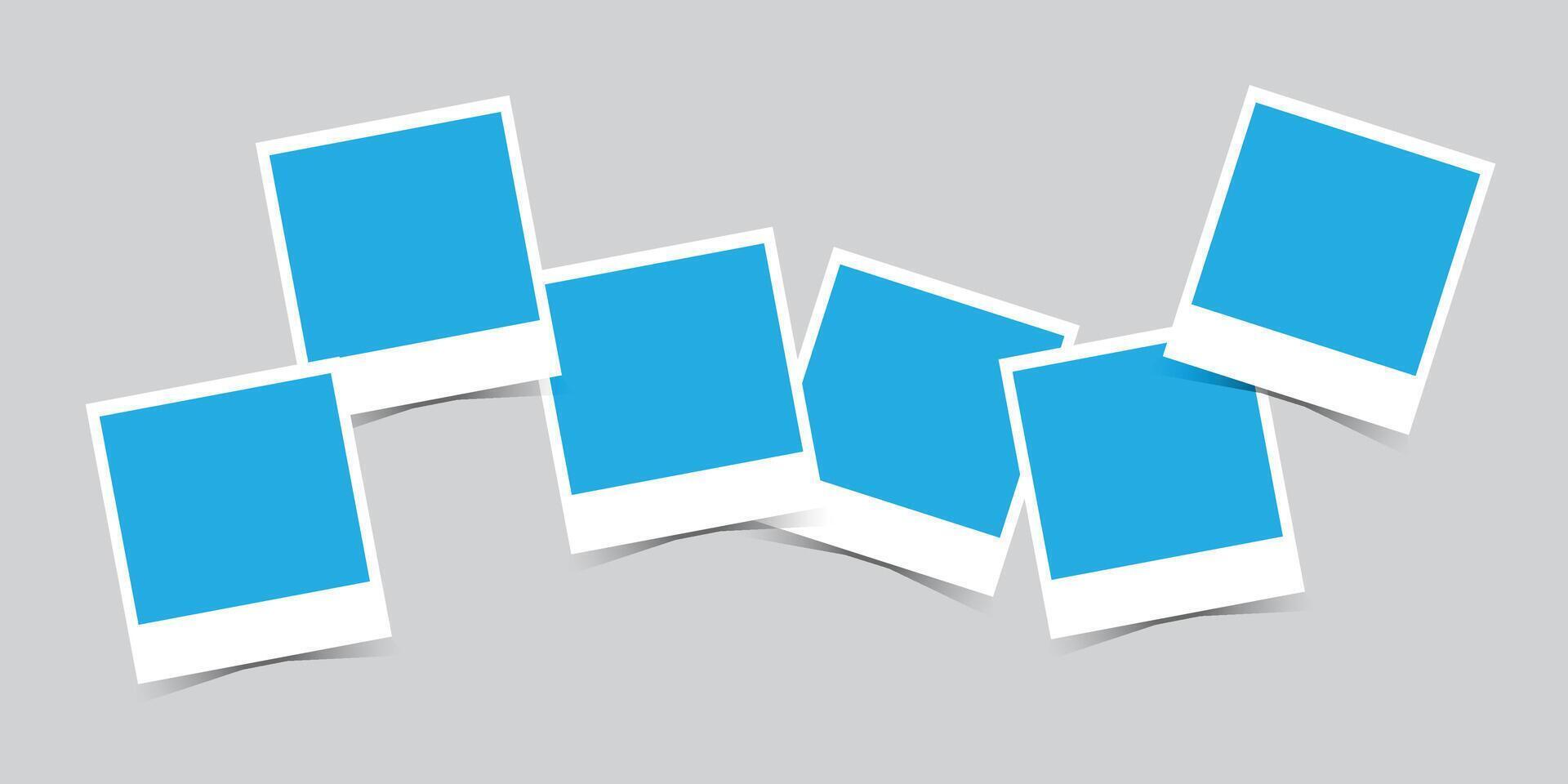 Photo collage template new collections vector
