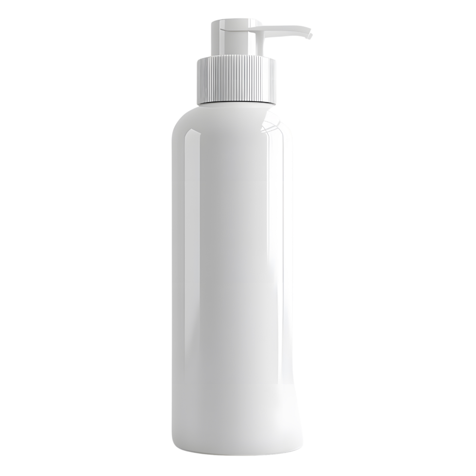 Vibrant 3D lotion bottle rendered in isolation on a seamless transparent surface png