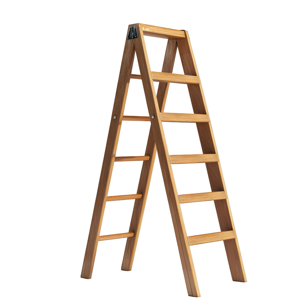 Simple 3d ladder isolated and ready on a transparent background png