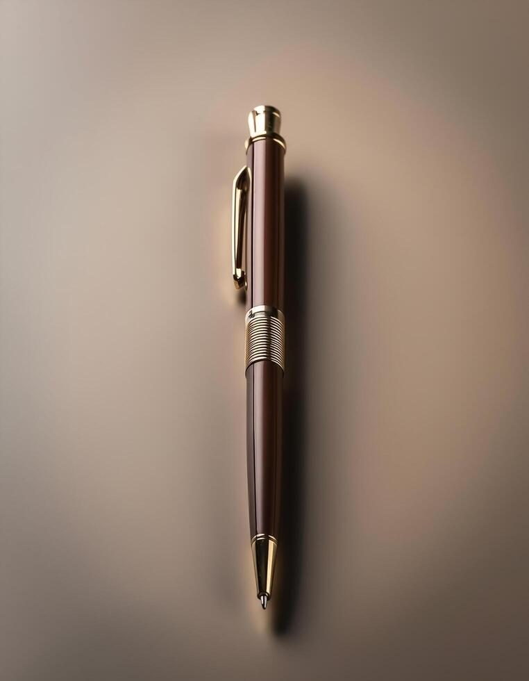 Pen isolated on minimalist background photo