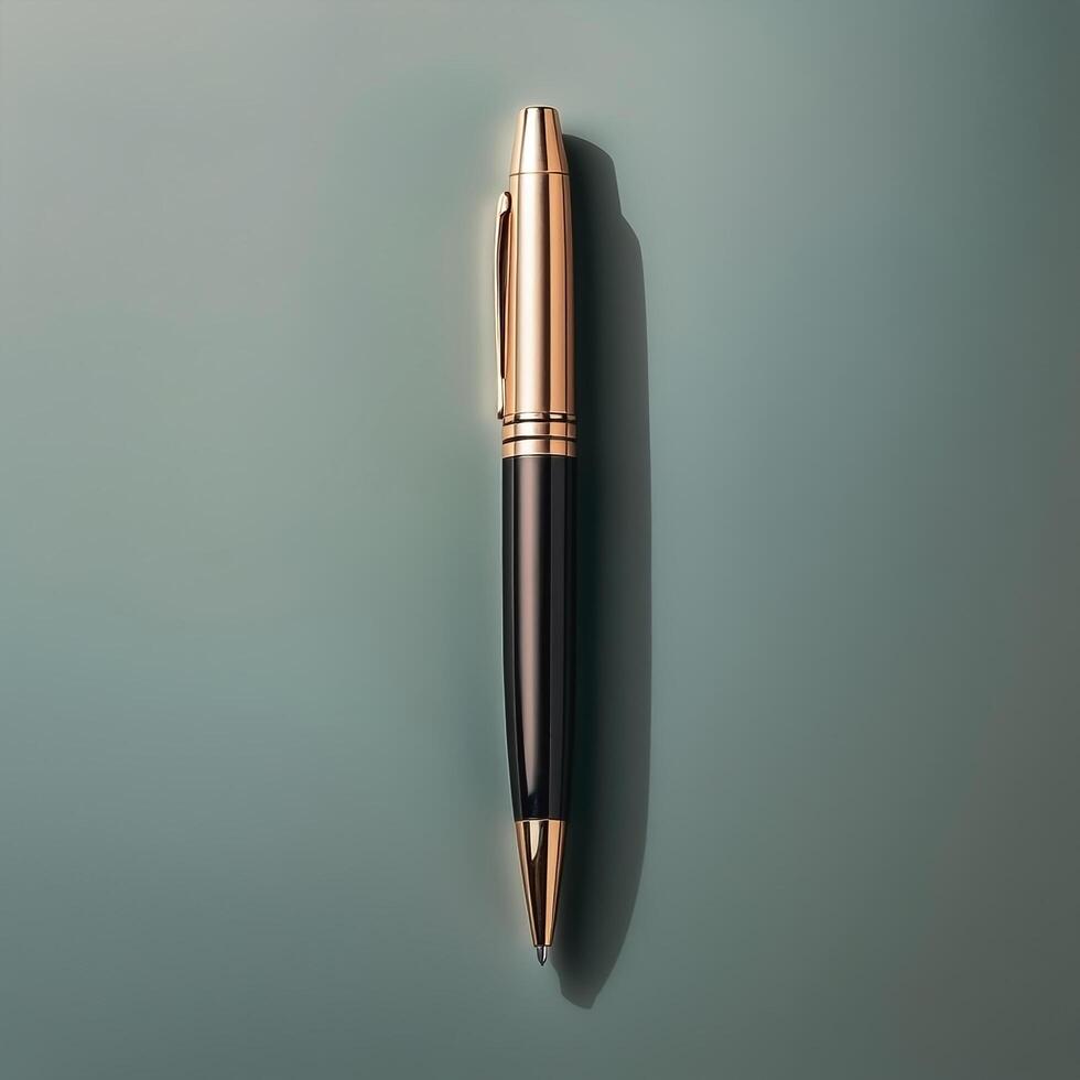 Pen isolated on minimalist background photo