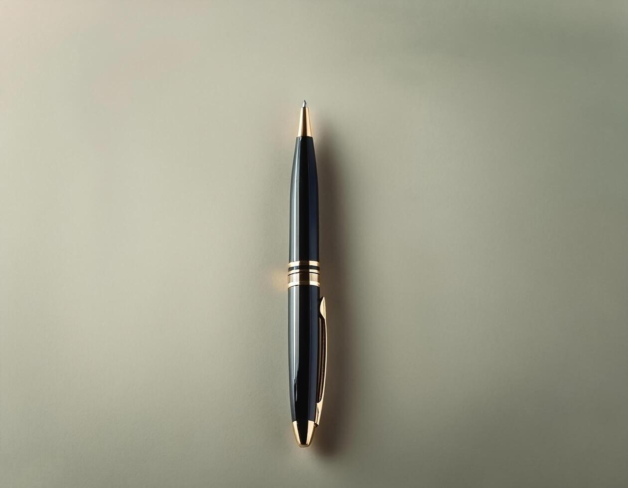 Pen isolated on minimalist background photo