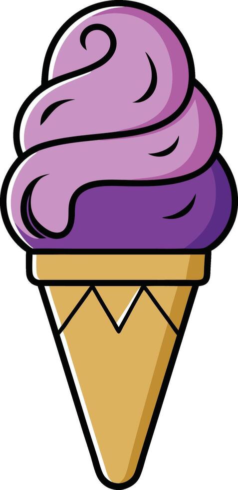 Happy Ice Cream Cartoon - Great for Summer and Party Designs vector