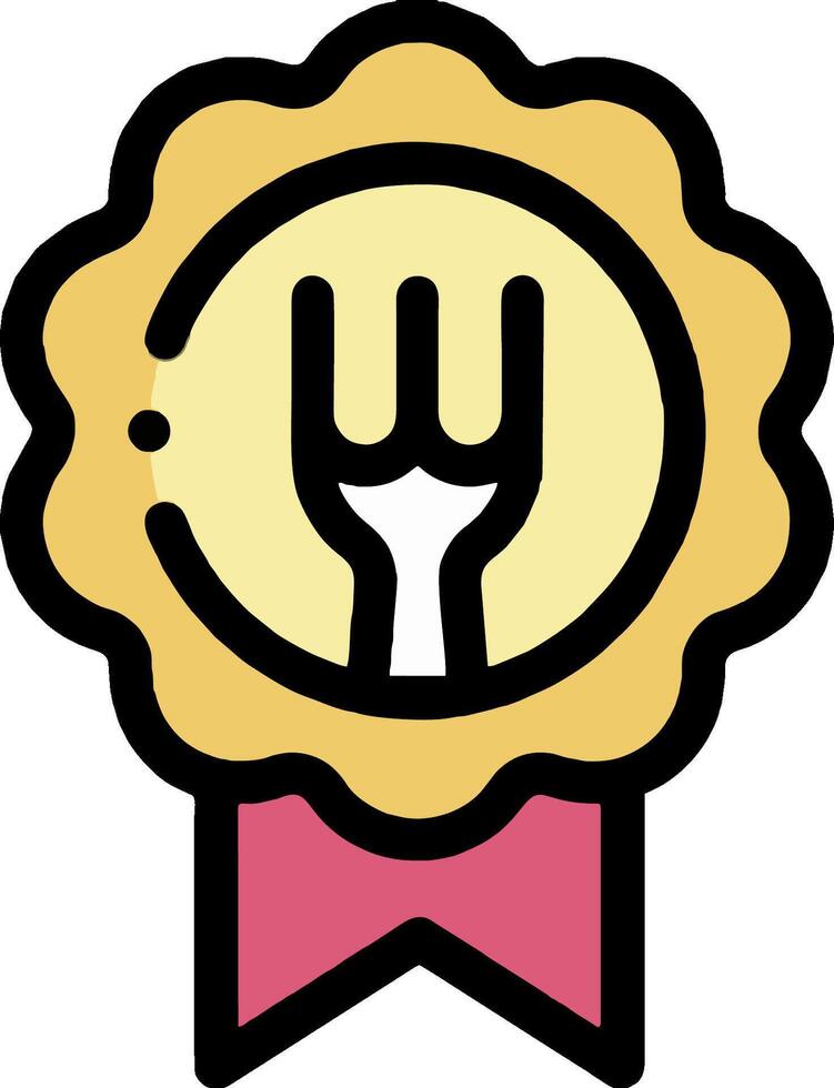 A fork and spoon icon on a white background vector