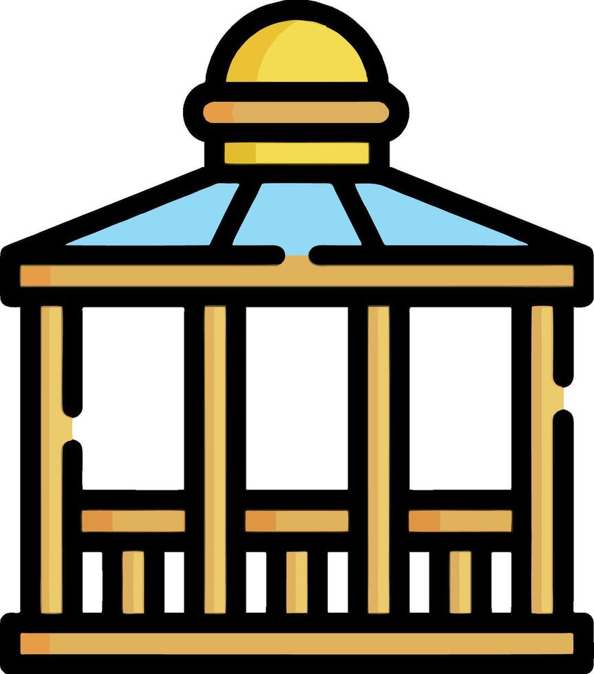 Gazebo icon illustration vector