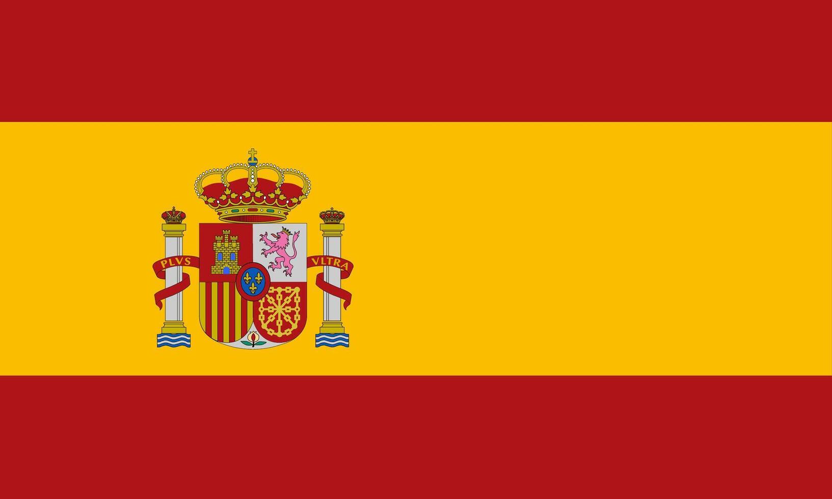 Spain flag national material design vector