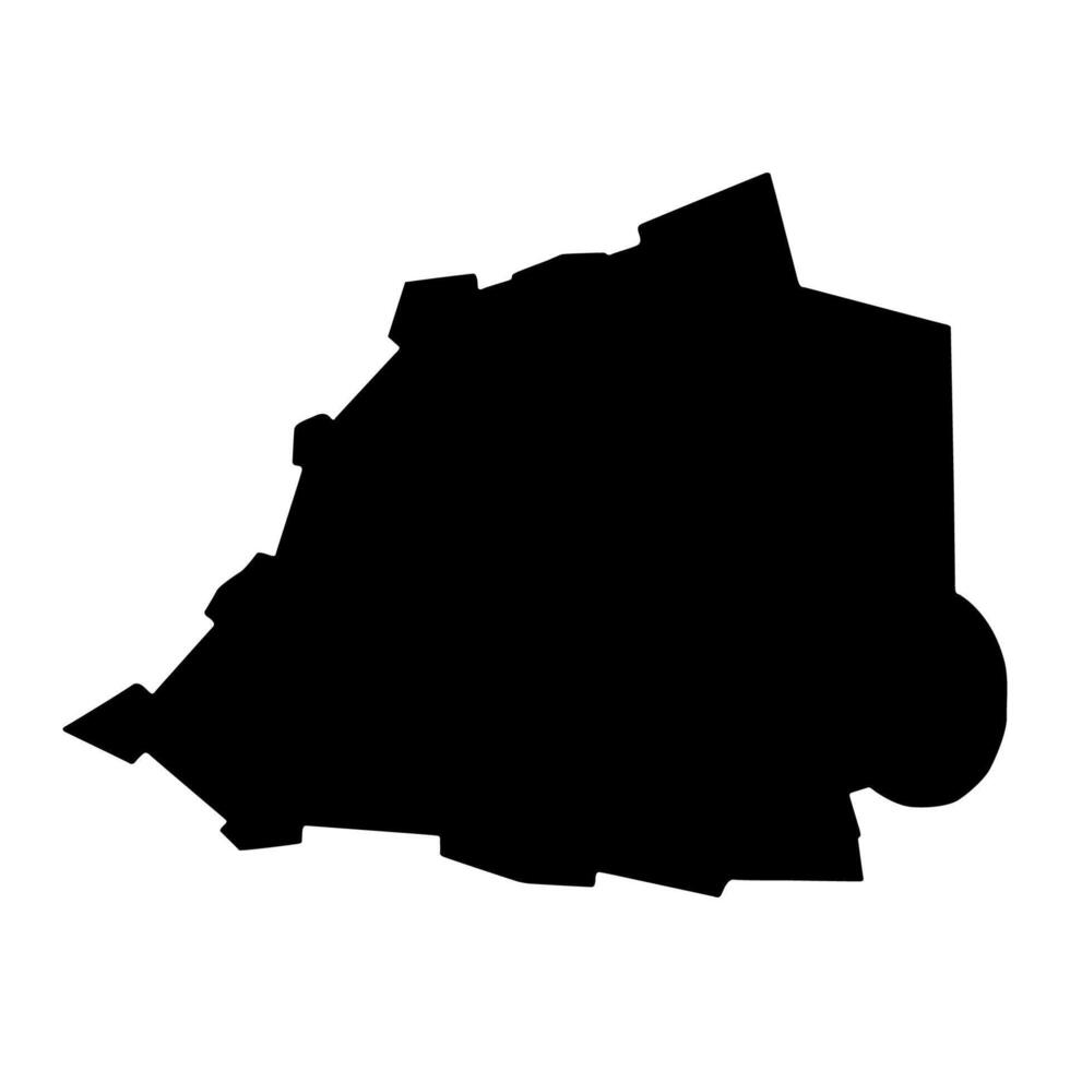 Silhouette of a Vatican city Country land Map vector