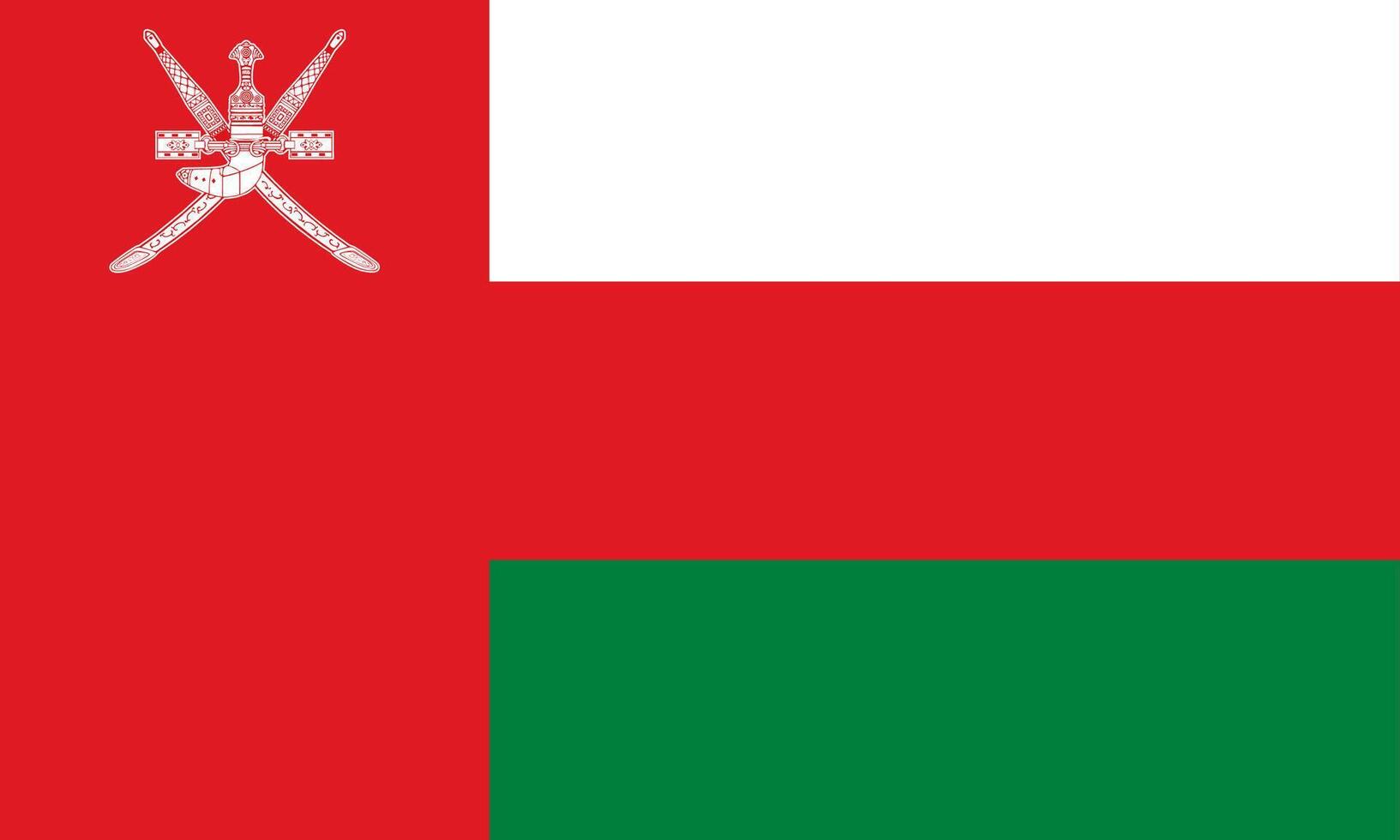 Oman flag national material design vector